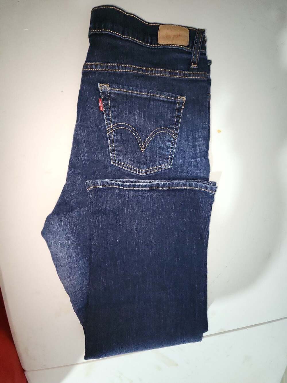 Levi's Perfectly Slimming 512 Bootcut Jeans Size 16 S/C Vintage/ Worn - Picture 5 of 5